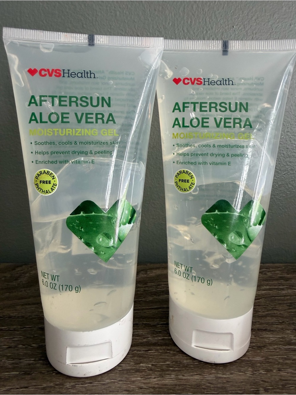 Aftersun Aloe Vera Moisturizing Gel -2 6oz bottles